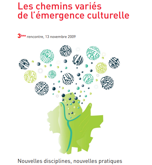 Extrait de la couverture de l'étude "Les chemins variés de l’émergence culturelle :  nouvelles disciplines, nouvelles pratiques"